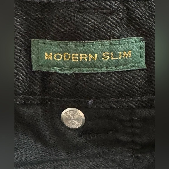 NEW Lauren Ralph Lauren jeans modern slim black flattering Y2K style rare US6 - Picture 3 of 4